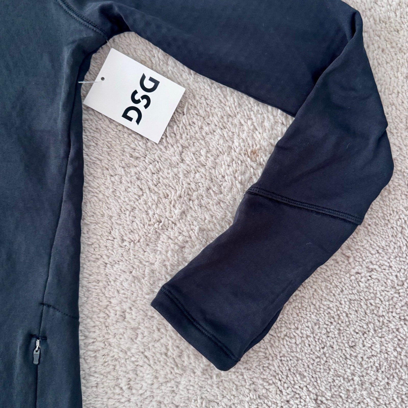 Dick's Sporting Goods Dsg Quilted 1/4 Zip Jacket Running Cold Women Xs Black — image 7 of 8